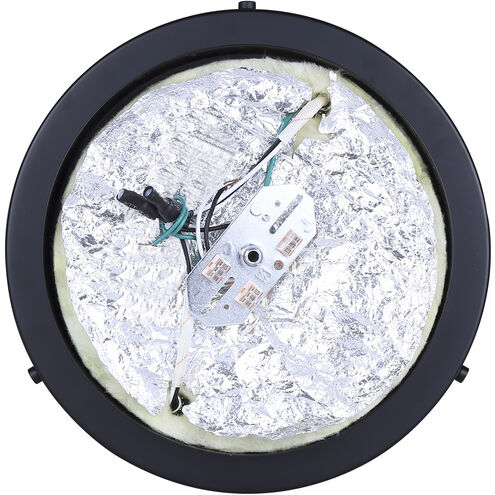 Malloy 2 Light 12.25 inch Black Flush Mount Ceiling Light