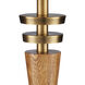 Woodville 30.25 inch 150 watt Classic Honey and Antique Brass Table Lamp Portable Light