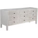Conrad White Wash Dresser, 9 Drawer
