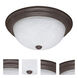 Brentwood 3 Light 15 inch Old Bronze Flush Mount Ceiling Light