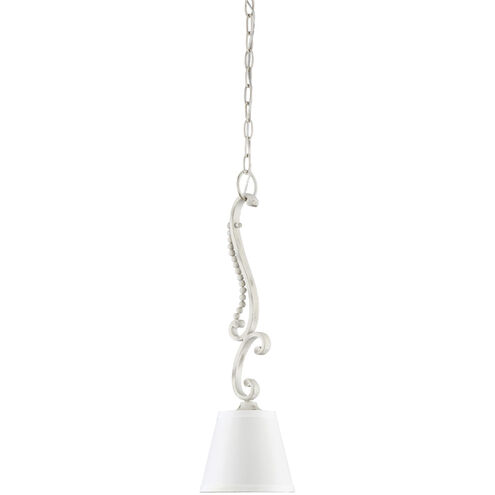 Newport 1 Light 7 inch Coastal Weathered White Mini Pendant Ceiling Light