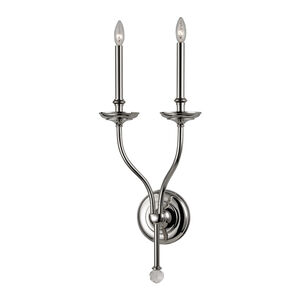 Lauderhill 2 Light 12 inch Polished Nickel Wall Sconce Wall Light
