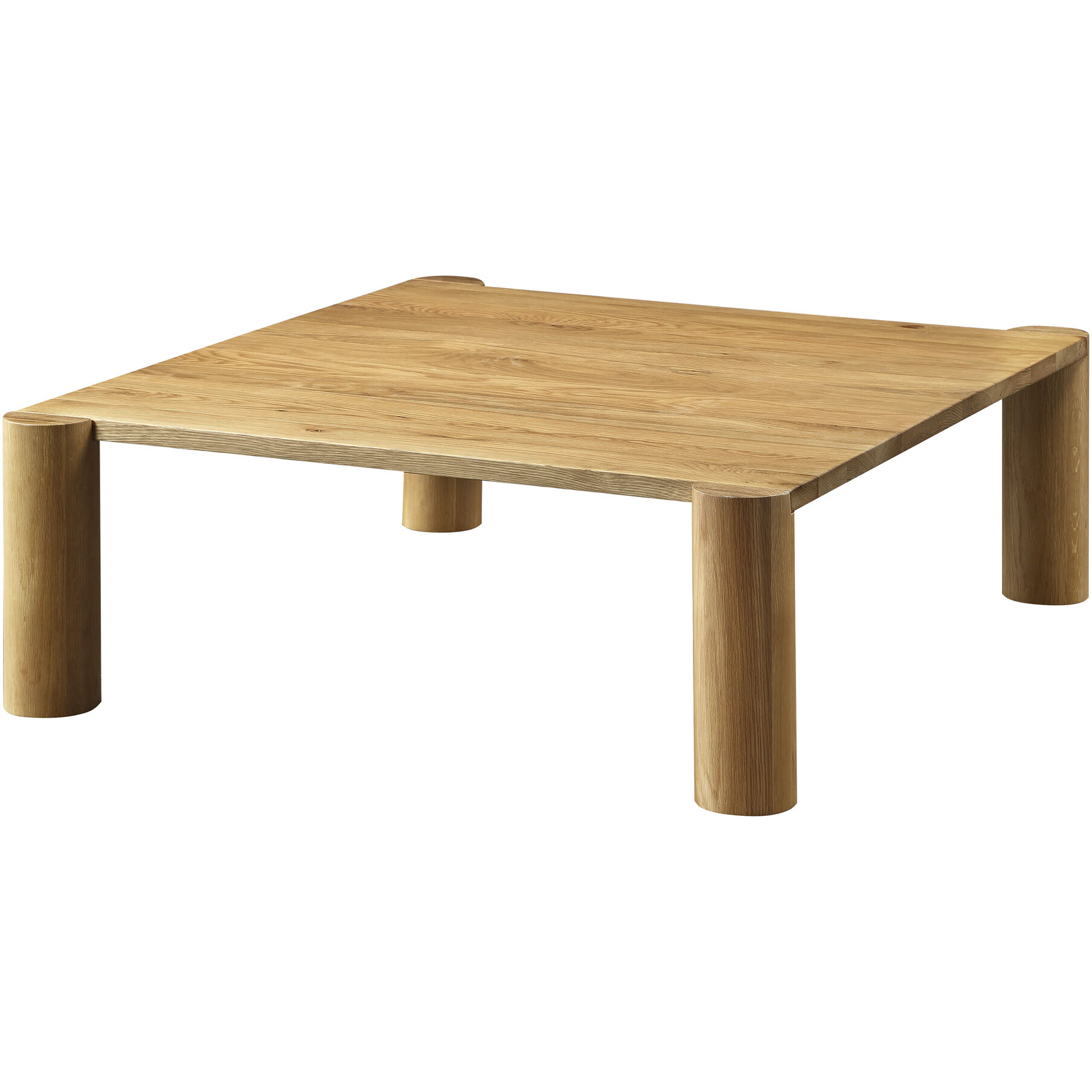 Post 36 X 36 inch White Coffee Table