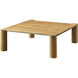 Post 36 X 36 inch White Coffee Table