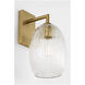 HABLE Serafina 1 Light 4.88 inch Burnished Brass Sconce Wall Light