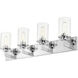Savannah 4 Light 31.5 inch Chrome Vanity Wall Light