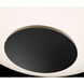 Illusion LED 22.1 inch Black Indoor Ceiling Lighting in 3500K