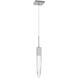 Aspen LED 2 inch Polished Chrome Pendant Ceiling Light in Clear