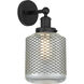 Stanton 1 Light 6 inch Matte Black Sconce Wall Light