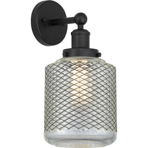 Stanton 1 Light 6 inch Matte Black Sconce Wall Light