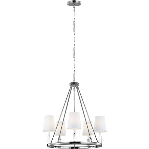 Sean Lavin Lismore 5 Light 28.12 inch Polished Nickel Chandelier Ceiling Light