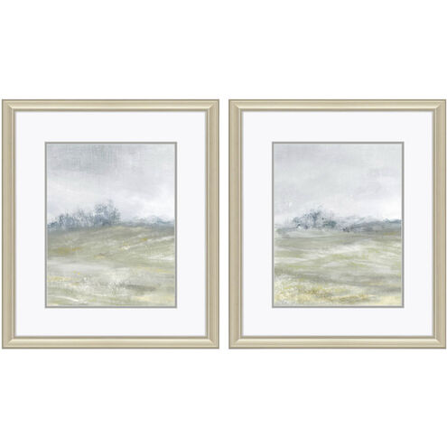 Landscapes Blue and Green and Gray and Neutral Framed Art