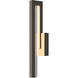 Edge LED 20.3 inch Coastal Dark Smoke Outdoor Sconce, Medium