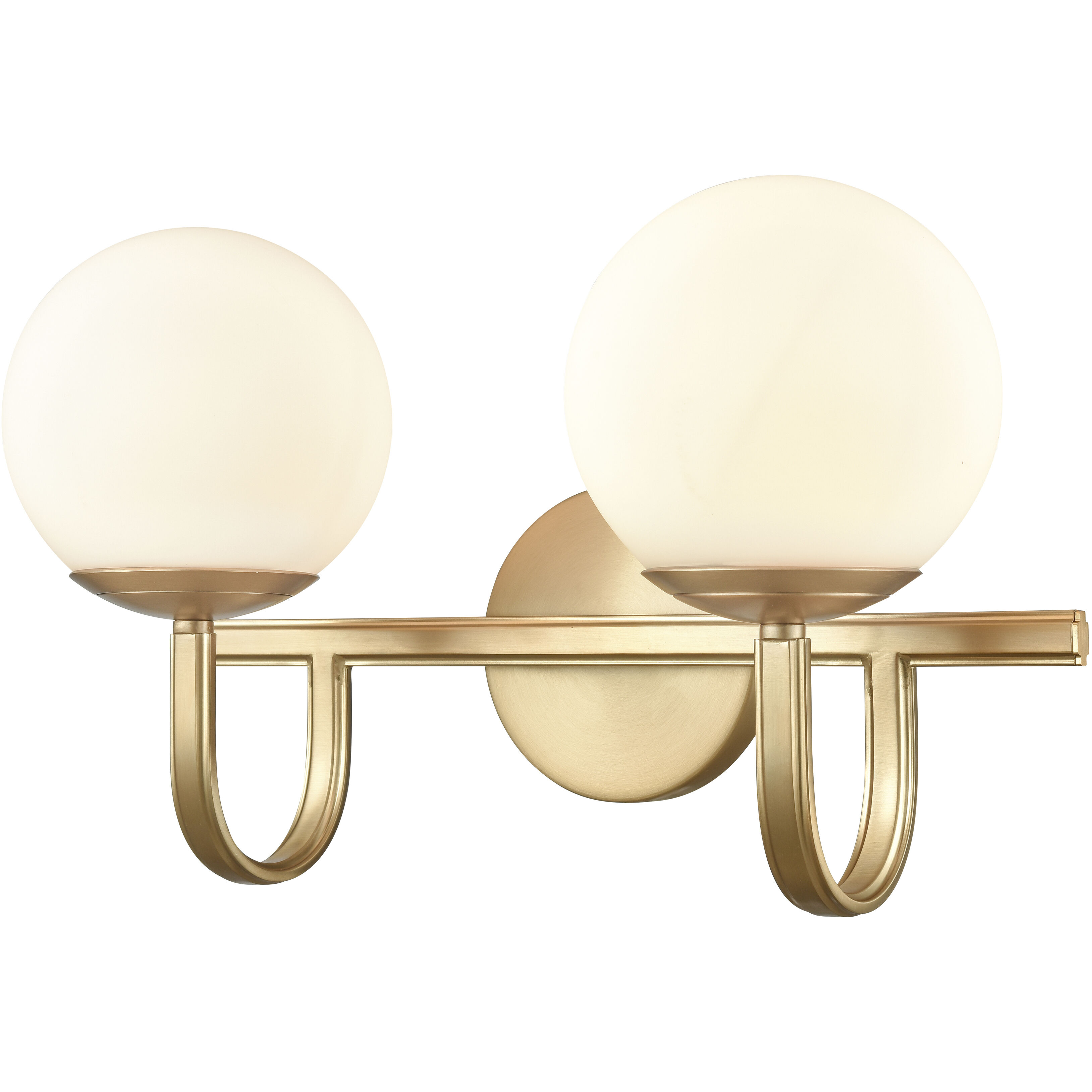 Caroline 2 Light 16 inch Brushed Gold Vanity Light Wall Light