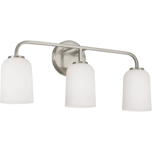 Lawson 3 Light 23.5 inch Brushed Nickel Vanity Light Wall Light