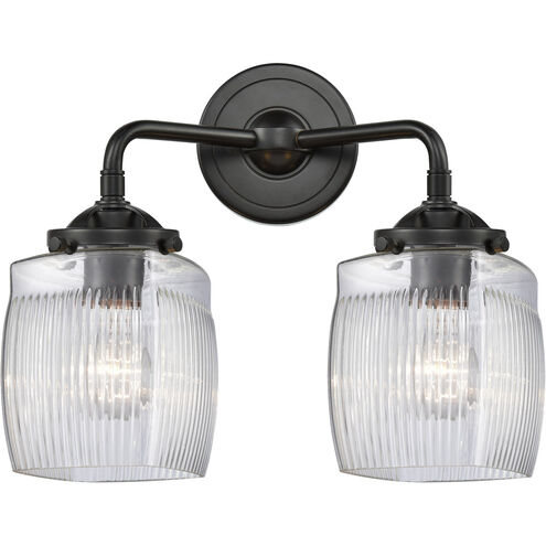 Nouveau Colton 2 Light 14 inch Brushed Satin Nickel Bath Vanity Light Wall Light, Nouveau