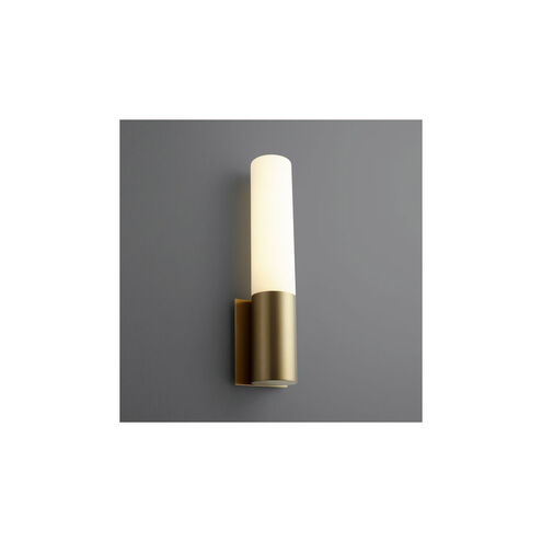 Magnum 1 Light 5 inch Aged Brass Sconce Wall Light