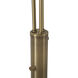 Rancho Mirage 87 inch 60 watt Weathered Brass and Black Arc Floor Lamp Portable Light