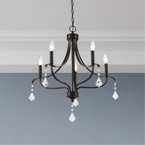 Laurel 5 Light 24 inch English Bronze Chandelier Ceiling Light