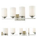 Bordeaux 4 Light 24 inch Brushed Nickel Vanity Wall Light