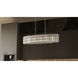 Gibson 5 Light 42 inch Polished Chrome Linear Chandelier Ceiling Light, Medium