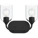 Ilia 2 Light 13.25 inch Matte Black Bath Vanity Wall Light