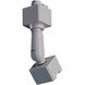 Aaliyah 1 Light Silver Track Ceiling Light