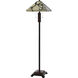 3101 Tiffany 60 inch 60.00 watt Dark Bronze and Wood Floor Lamp Portable Light