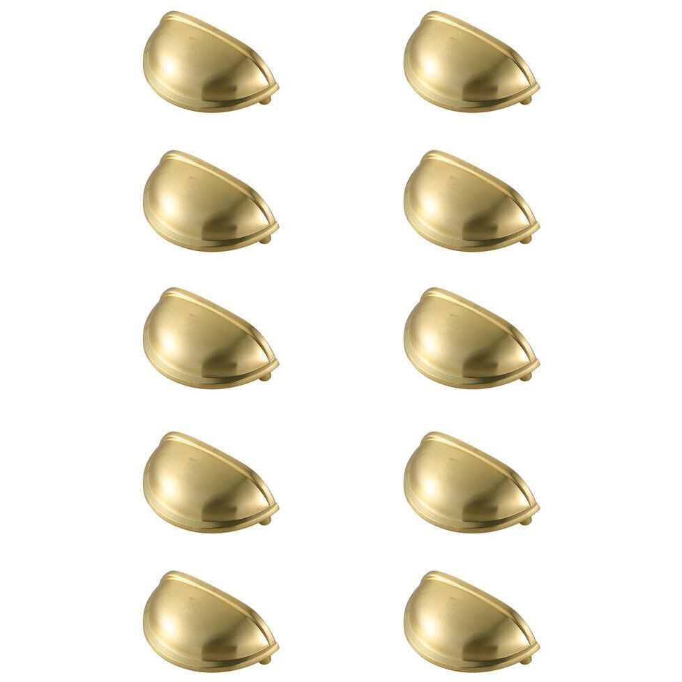 Atticus Brushed Gold Hardware Drawer Pull, Set of 10
