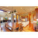 Melange 3 Light 52 inch Heritage Brass Billiard Ceiling Light in Heritage Brass Metal and Glass