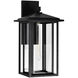 Crawford 1 Light 21.6 inch Black Outdoor Wall Light