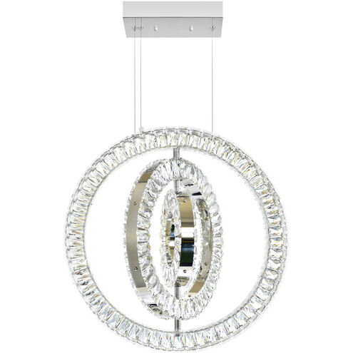 Celina LED 20 inch Chrome Down Chandelier Ceiling Light