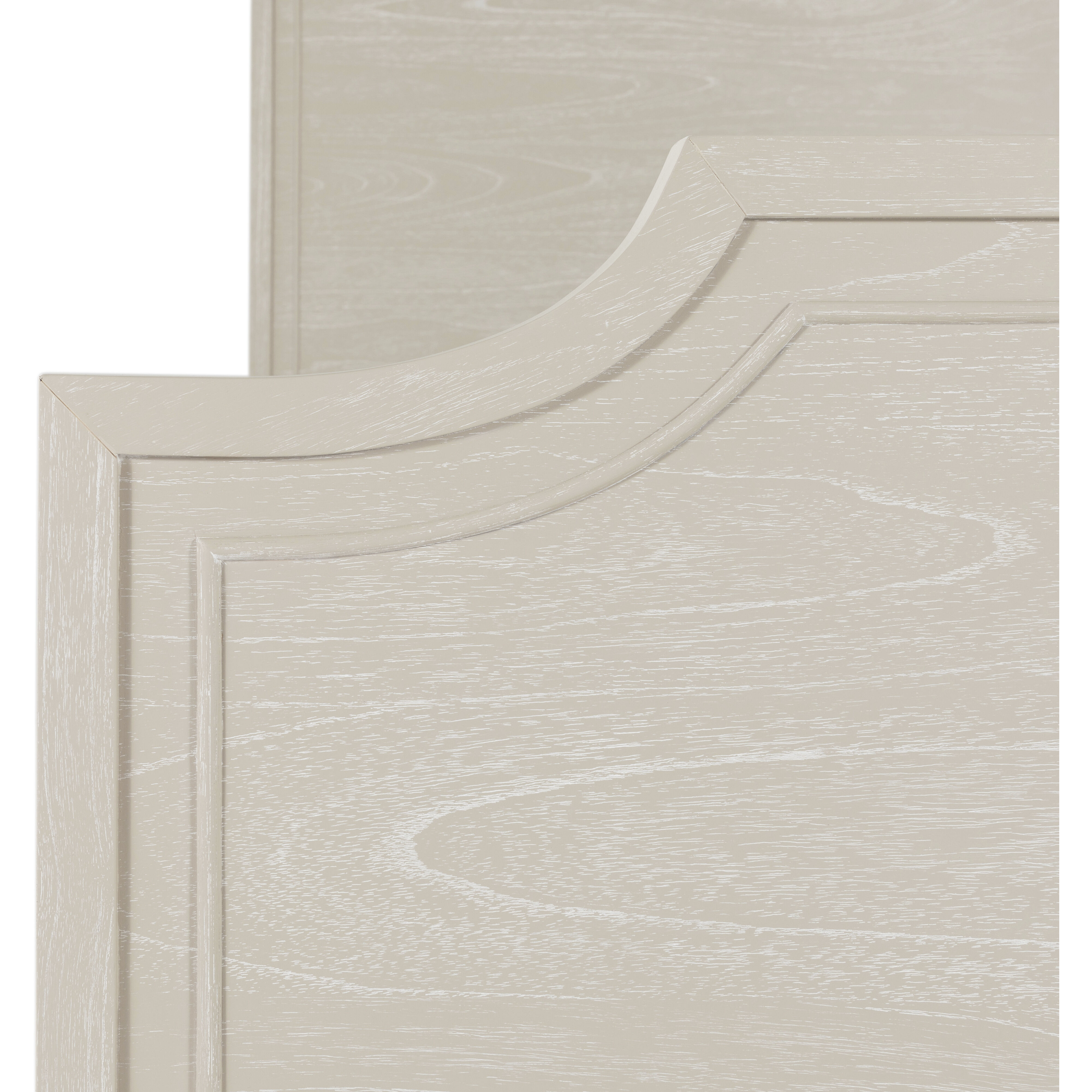 Alexandra Cerused White and Stained Gold King Bed