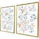 Enchanted Blue and Gray and Pink and Orange Framed Art