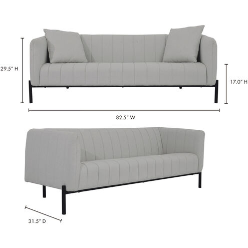 Jaxon 82.7 X 32 inch Grey Sofa