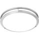 Clarion 1 Light 14 inch Brushed Nickel Flush Mount Ceiling Light