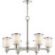 Middlebush 6 Light 28 inch Brushed Nickel Chandelier Ceiling Light