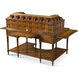 The Althorp 60 X 30 inch Desk, Wooden, Miniature House On Desk, Althorp Living History
