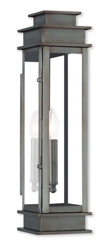 Princeton 1 Light 20.25 inch Vintage Pewter Outdoor Wall Lantern
