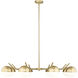 Realm Sphere 8 Light 44 inch Modern Gold Chandelier Ceiling Light