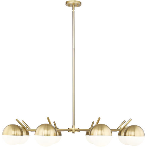 Realm Sphere 8 Light 44 inch Modern Gold Chandelier Ceiling Light