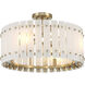 Bardon 4 Light 20.75 inch Celeste Brass Semi-Flush Ceiling Light