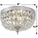Westbury 2 Light 8 inch Polished Chrome Flush Ceiling Light in Clear Italian