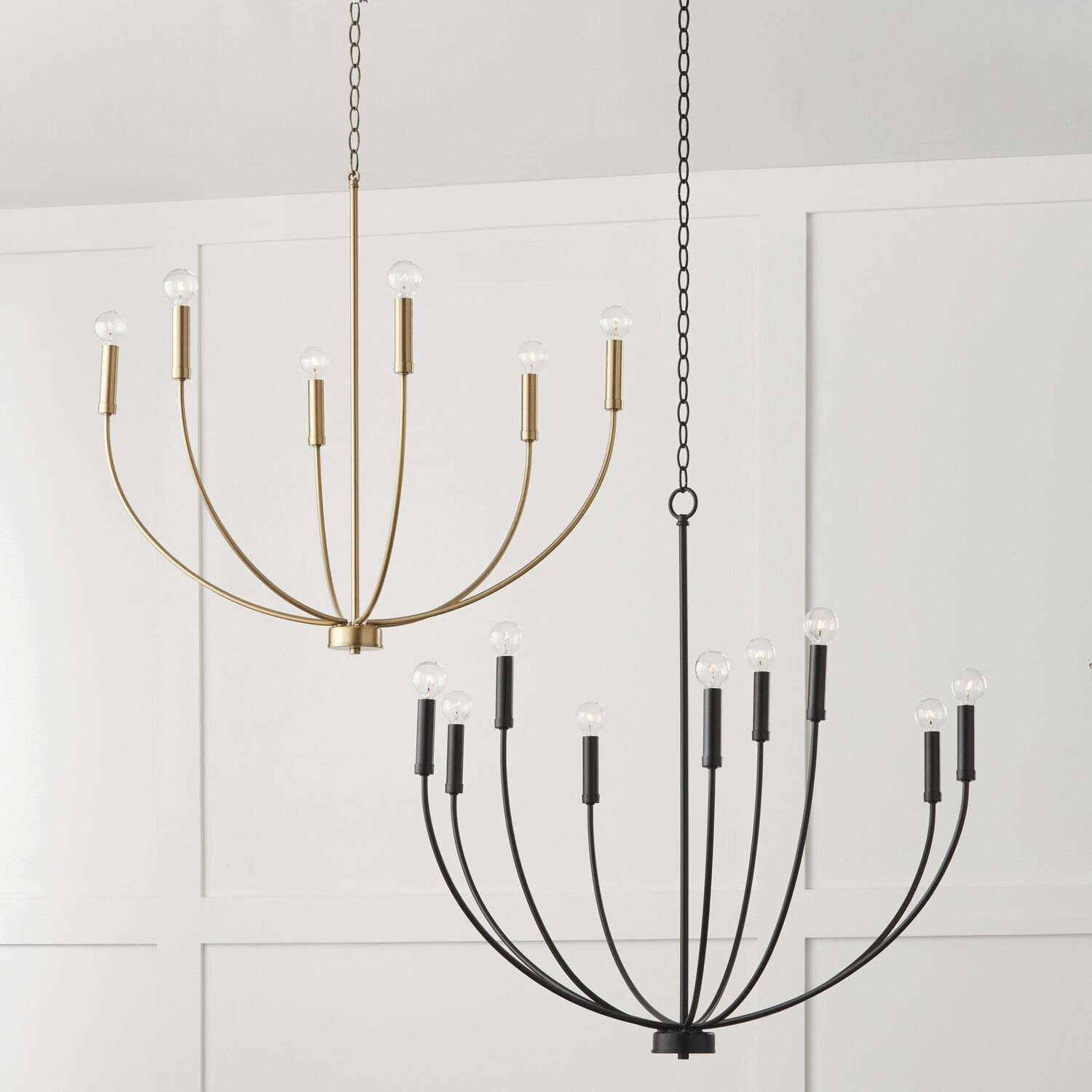 Ansley 9 Light 35.25 inch Matte Black Chandelier Ceiling Light