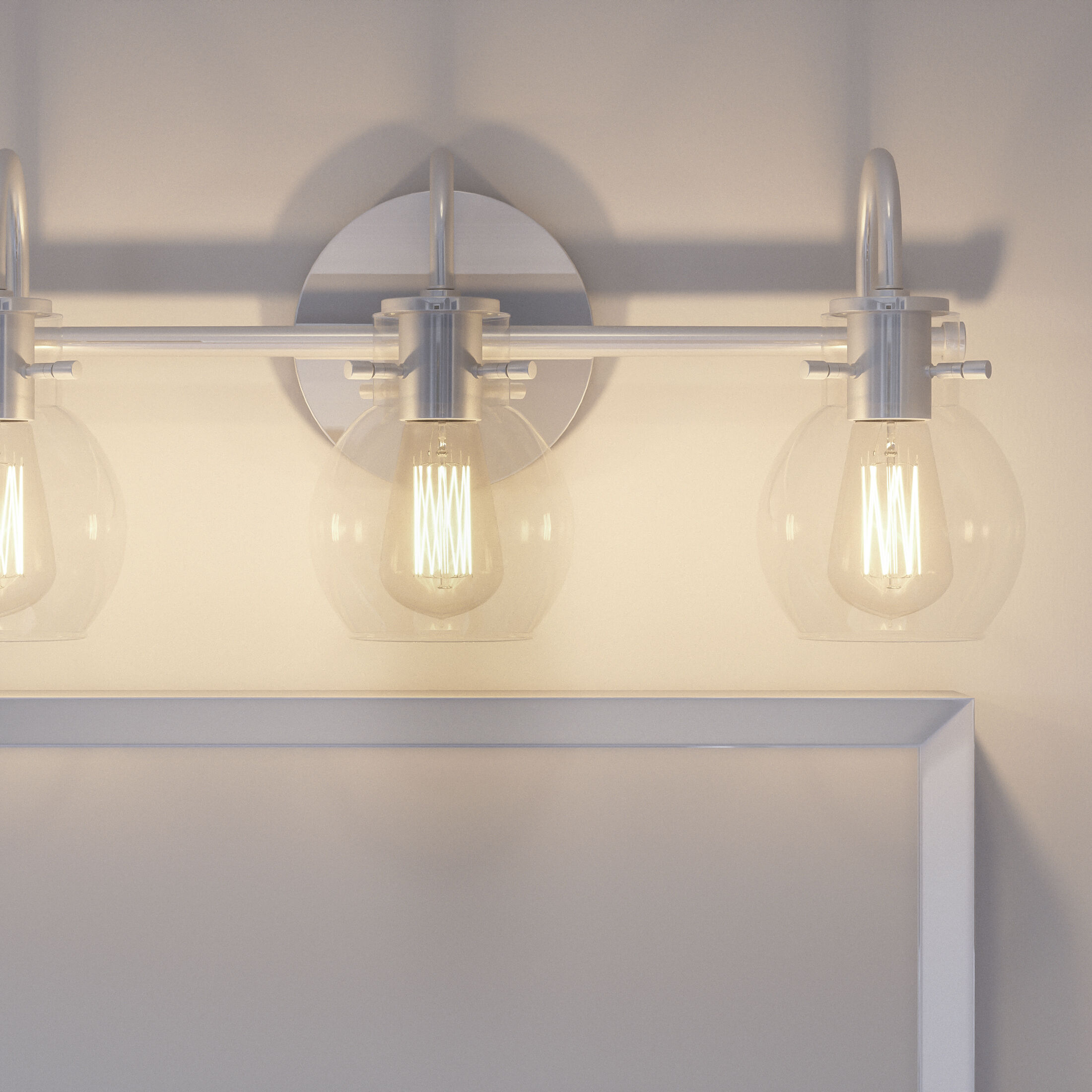 Andrews 3 Light 22 inch Polished Chrome Bath Light Wall Light