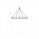 Sean Lavin Avenir 20 Light 60 inch Weathered Oak Wood / Antique Forged Iron Chandelier Ceiling Light
