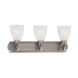 Haven 3 Light 24 inch Satin Pewter Wall Light