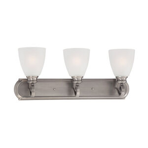 Haven 3 Light 24 inch Satin Pewter Wall Light