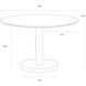 Monaco 48 X 30 inch Gold / Grey Marble / Charcoal Grey Dining Table