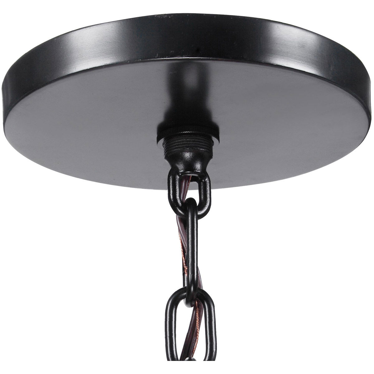 Woodall 6 Light 36 inch Dark Bronze and Antique Brass Drum Chandelier Ceiling Light